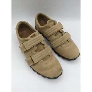 Women's Timberland Dual Strap Comforia Loafers Size 6.5M Tan Suede Leather 32377